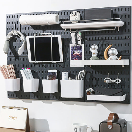 Modular Pegboard Storage Wall – Workspace