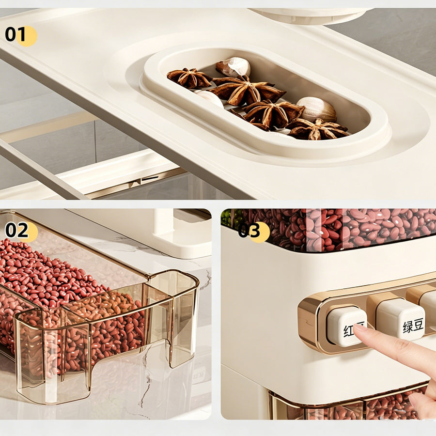 Airtight Grain Storage Dispenser