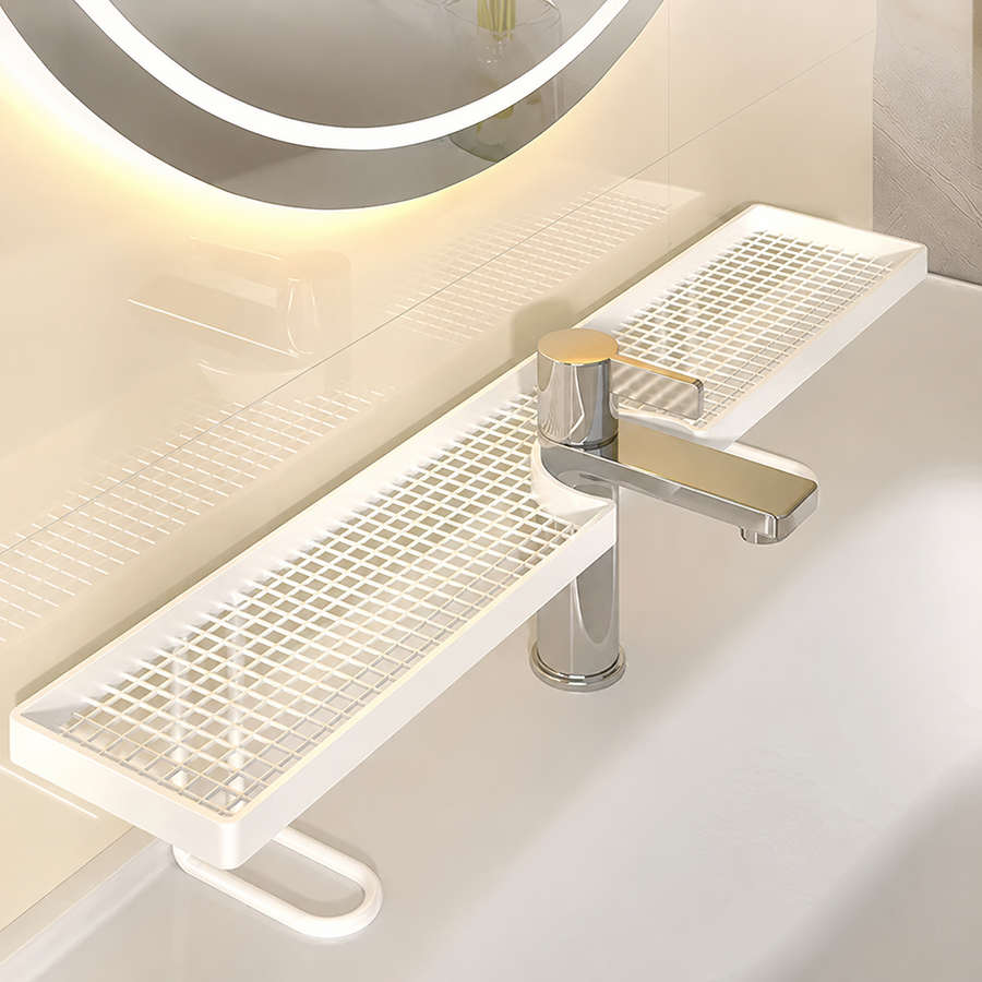 No-Drill Bathroom Sink Organizer Shelf Organizer