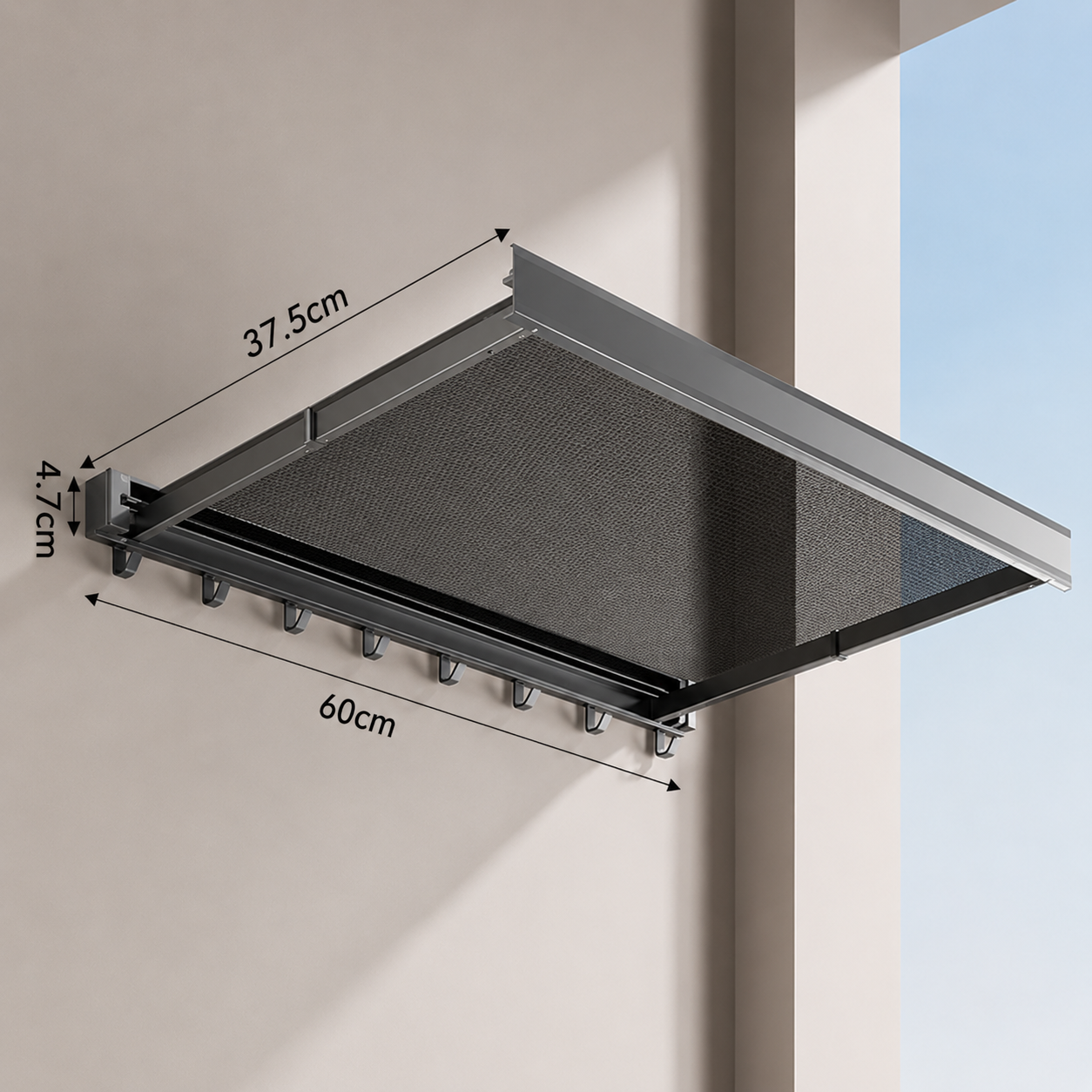 No-Drill Foldable Drying Rack