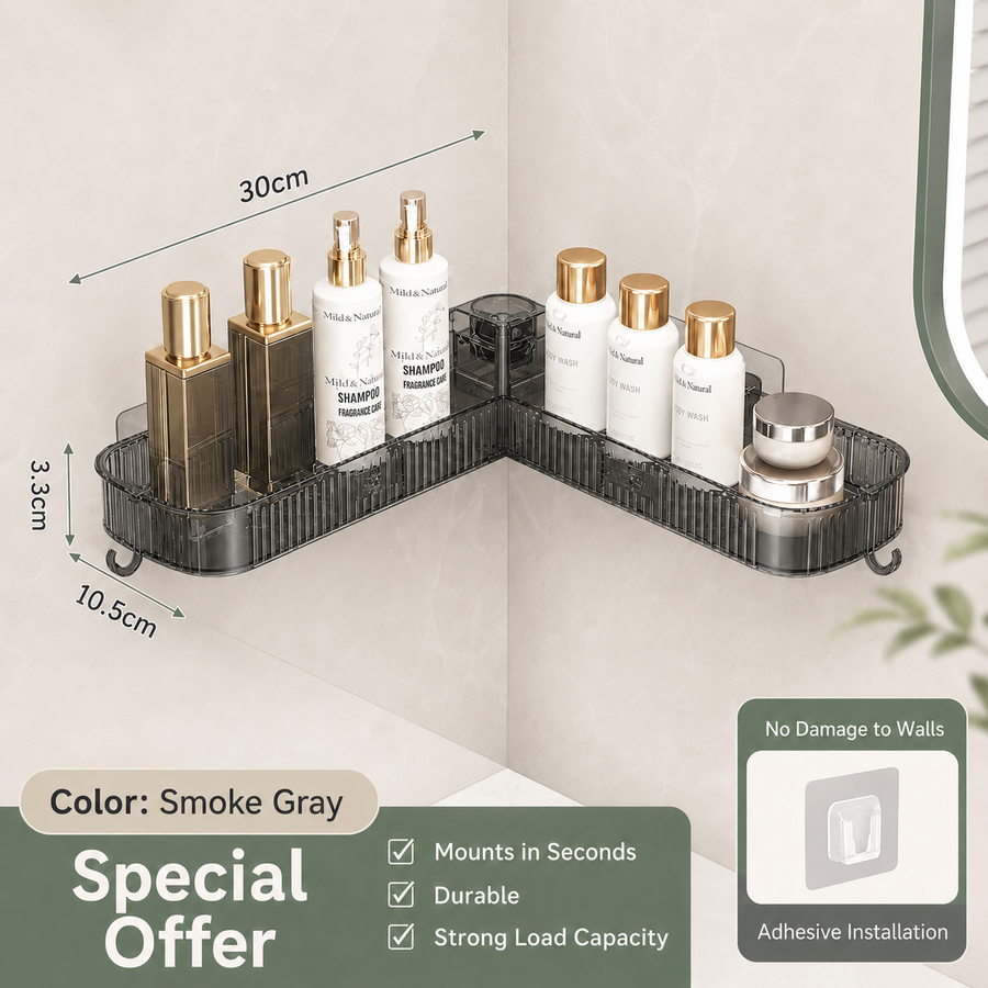 CornerSpin Bathroom Organizer