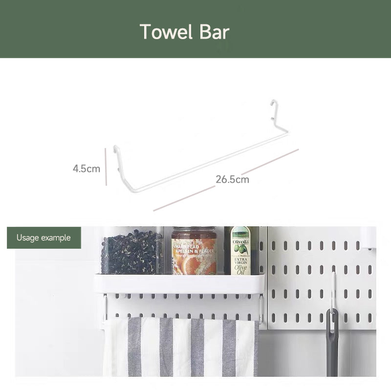 Kitchen Pegboard Storage Wall Organizer
