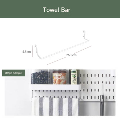 Kitchen Pegboard Storage Wall Organizer