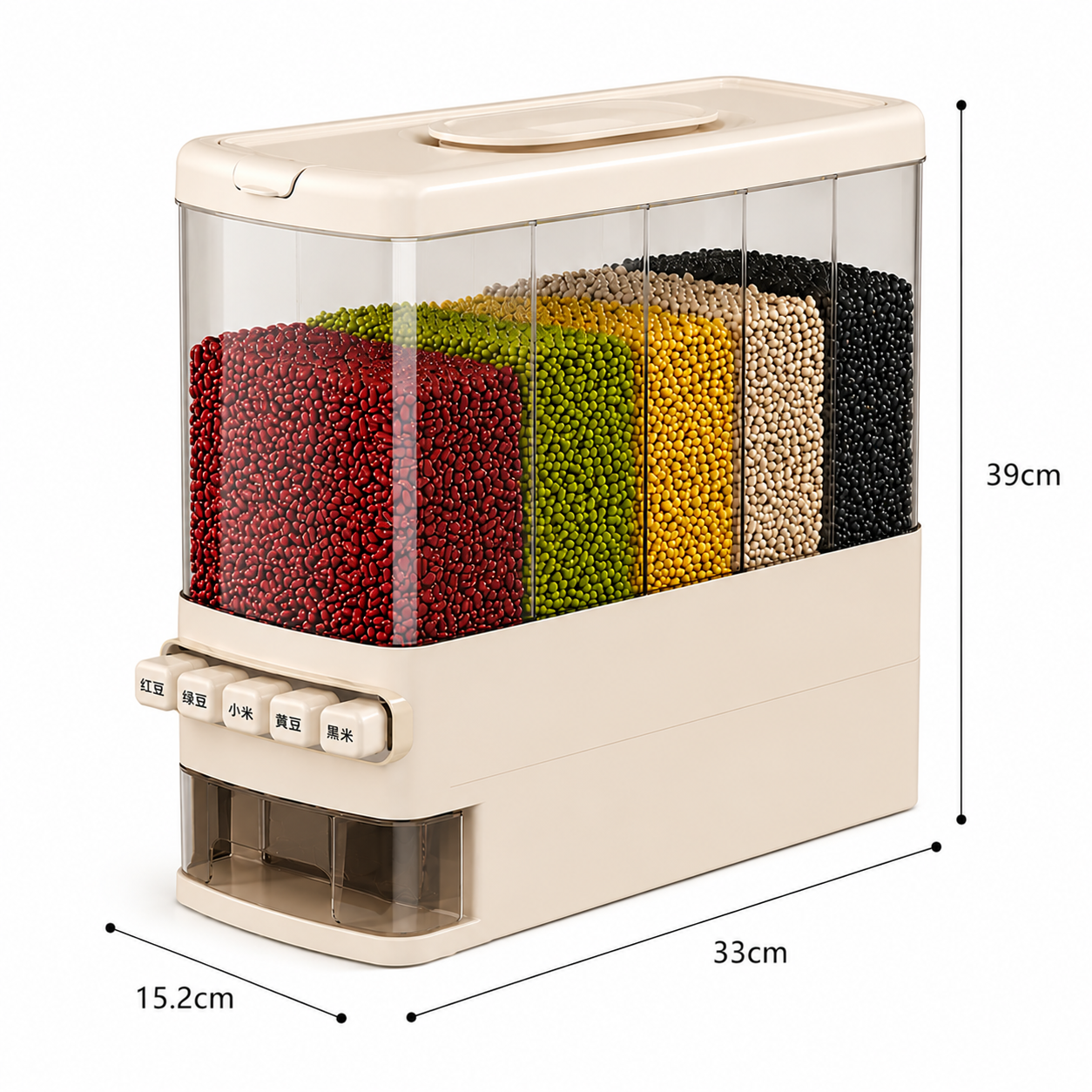 Airtight Grain Storage Dispenser