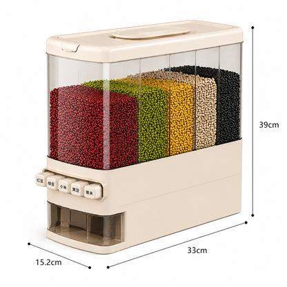 Airtight Grain Storage Dispenser