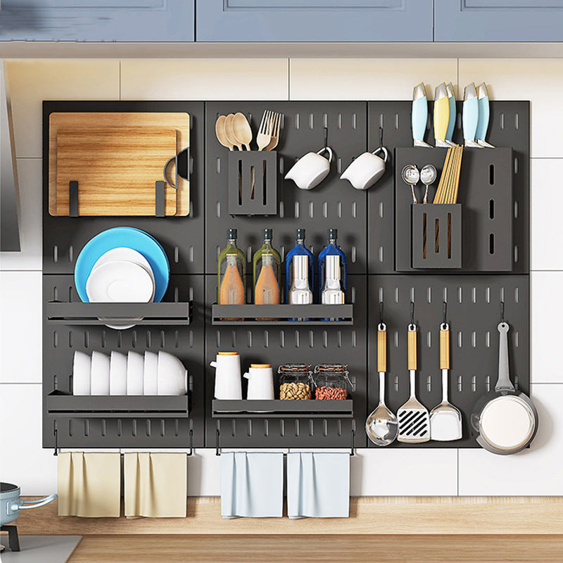 Modular No-Drill Pegboard Organizer System for Kitchen (Accessories)