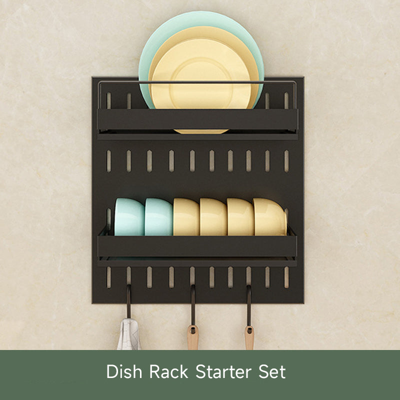 Modular No-Drill Pegboard Organizer System for Kitchen (Starter Sets)