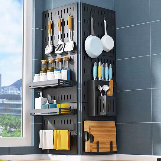 Modular No-Drill Pegboard Organizer System for Kitchen (Panels)