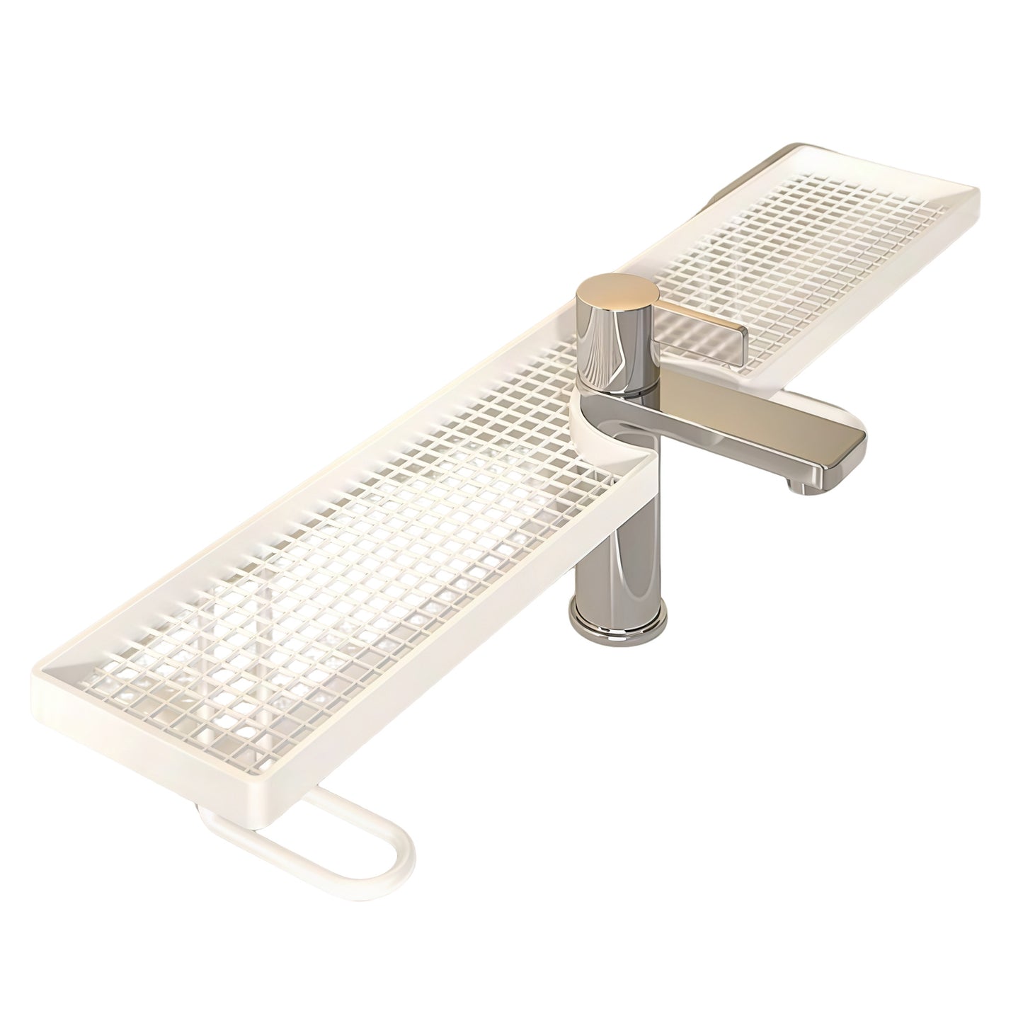 No-Drill Bathroom Sink Organizer Rack