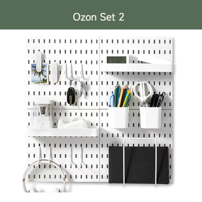 Modular Pegboard Storage Wall – Workspace