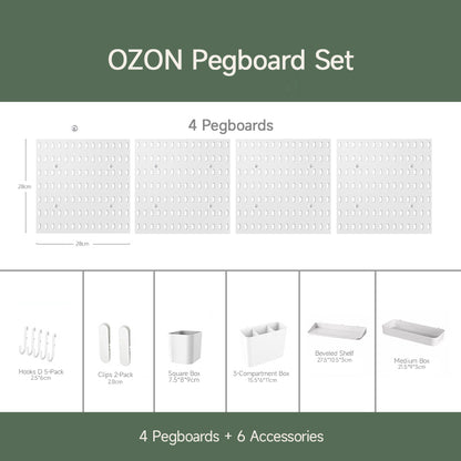 Modular Pegboard Storage Wall – Workspace