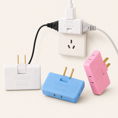 Pocket Triple Outlet Adapter