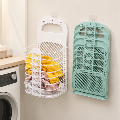 Space-Saving Foldable Laundry Basket