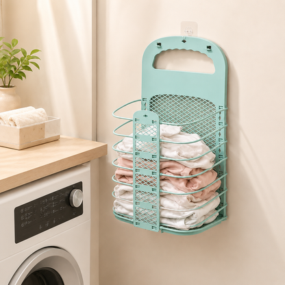 Space-Saving Foldable Laundry Basket