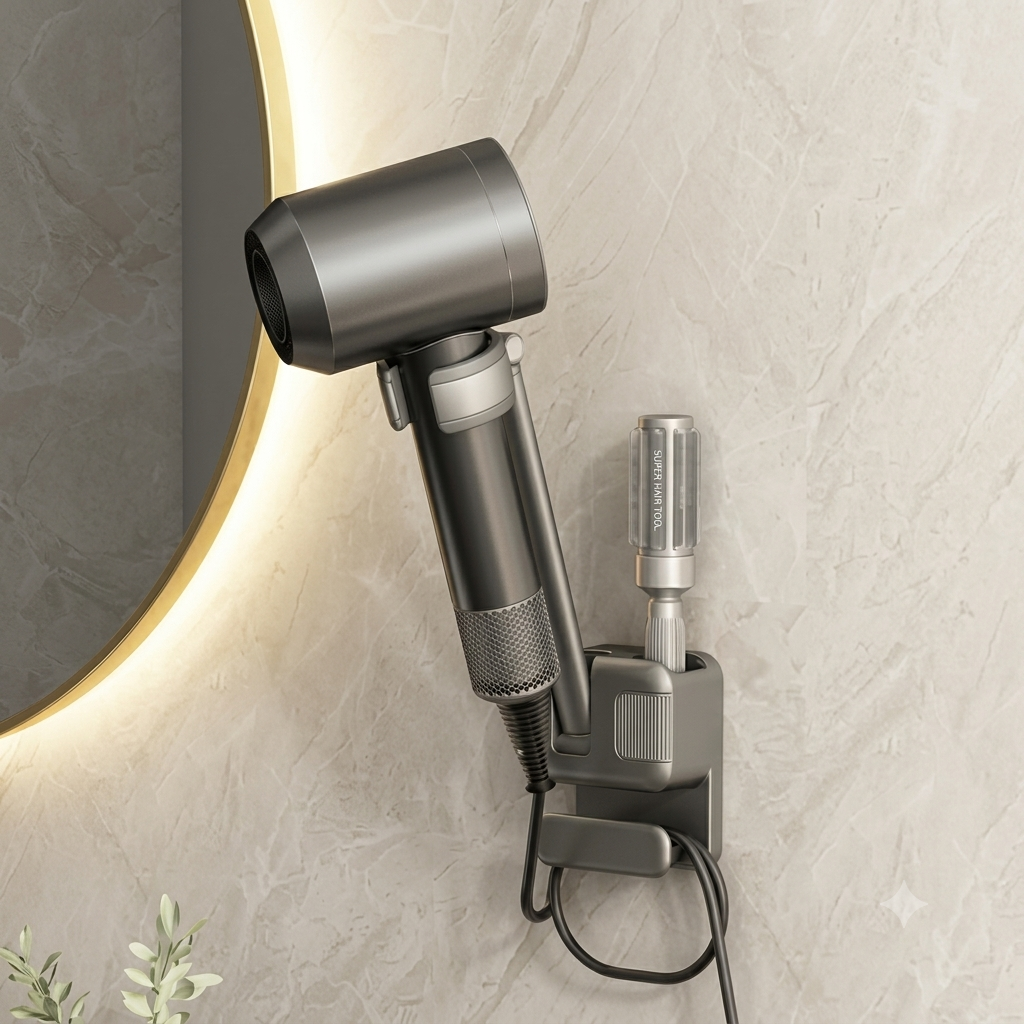 Hands-Free Hair Dryer Holder