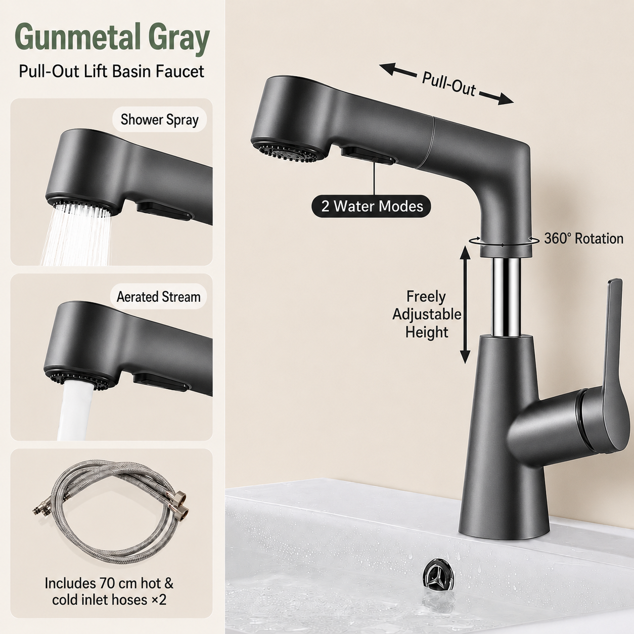 FlexLift Bathroom Faucet