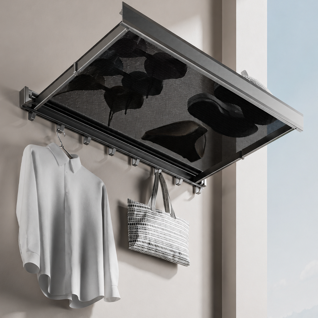 No-Drill Foldable Drying Rack