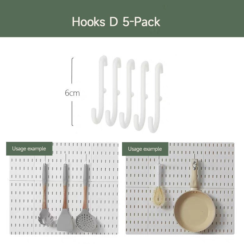Kitchen Pegboard Storage Wall Organizer