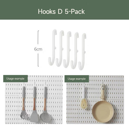 Kitchen Pegboard Storage Wall Organizer