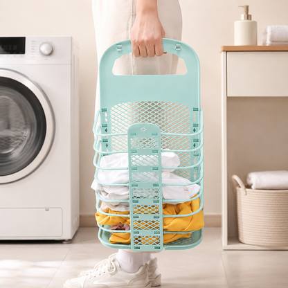 Space-Saving Foldable Laundry Basket