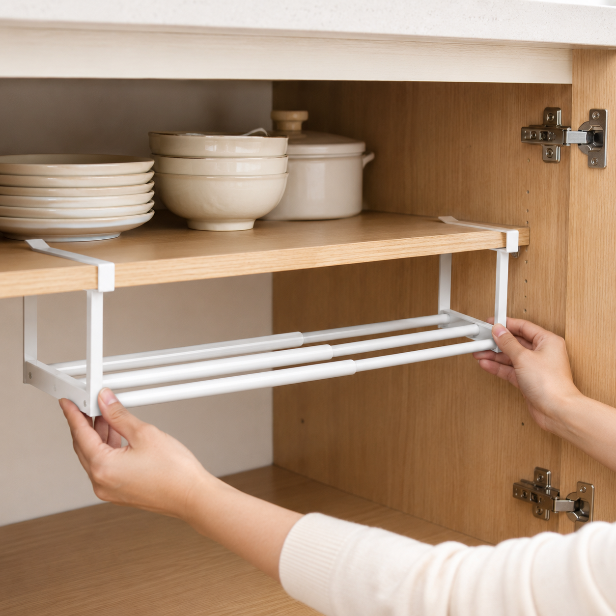 Extendable Kitchen Cabinet Shelf