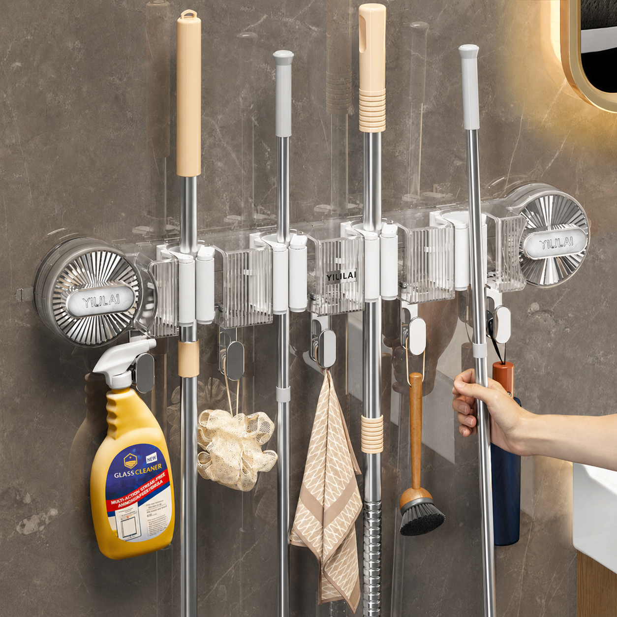 Vacuum Mop & Broom Holder