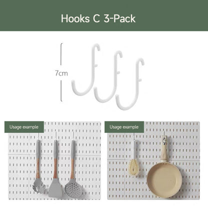 Kitchen Pegboard Storage Wall Organizer