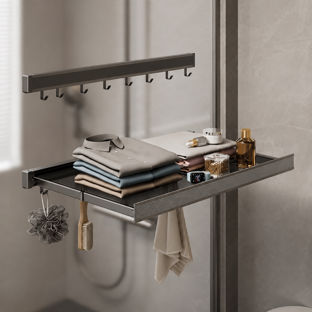 No-Drill Foldable Drying Rack