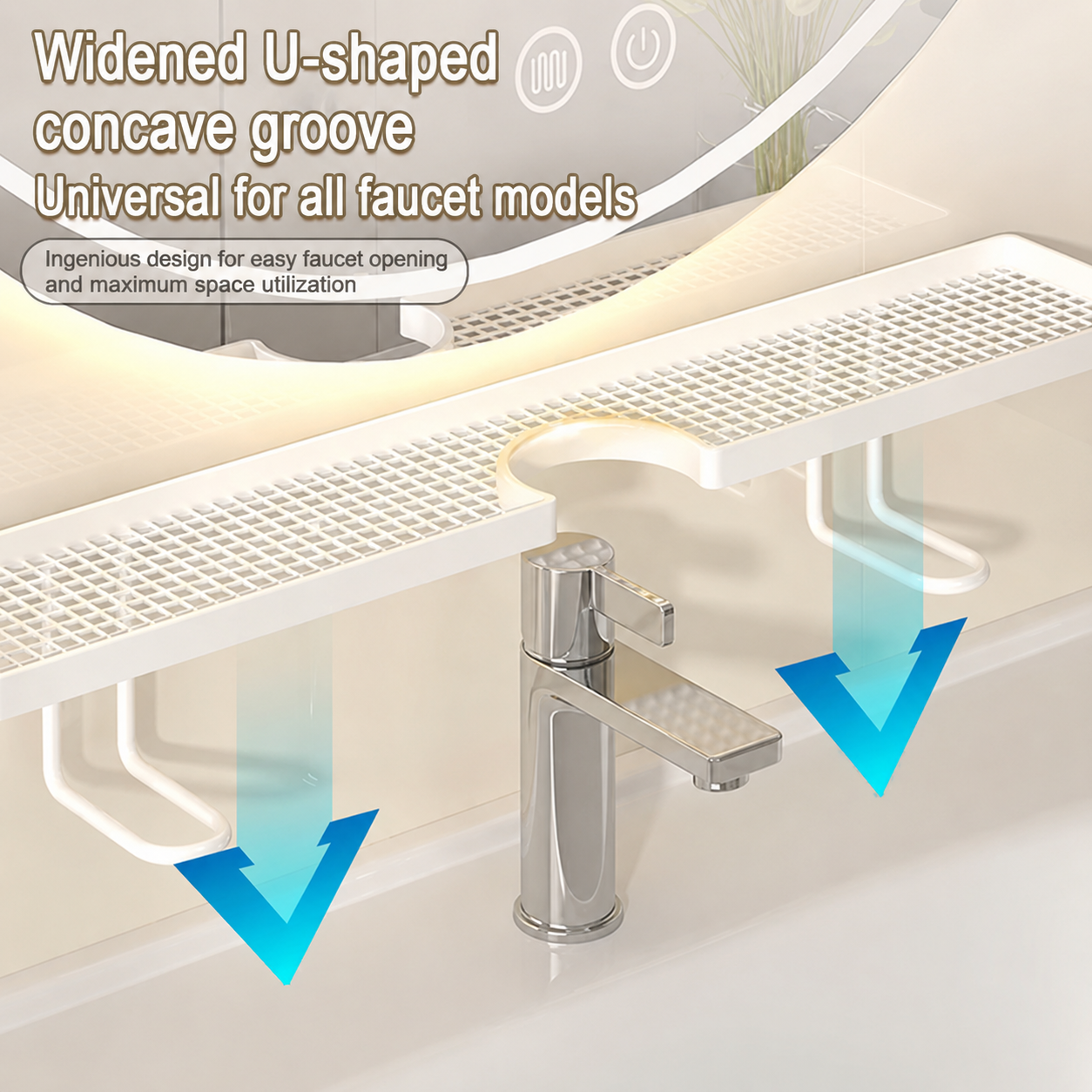 No-Drill Bathroom Sink Organizer Rack