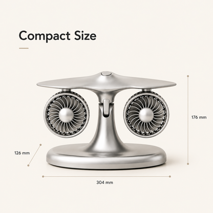 DualHead Desktop Fan